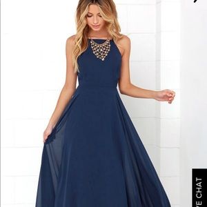 Mythical Kind of Love Navy Blue Maxi Dress